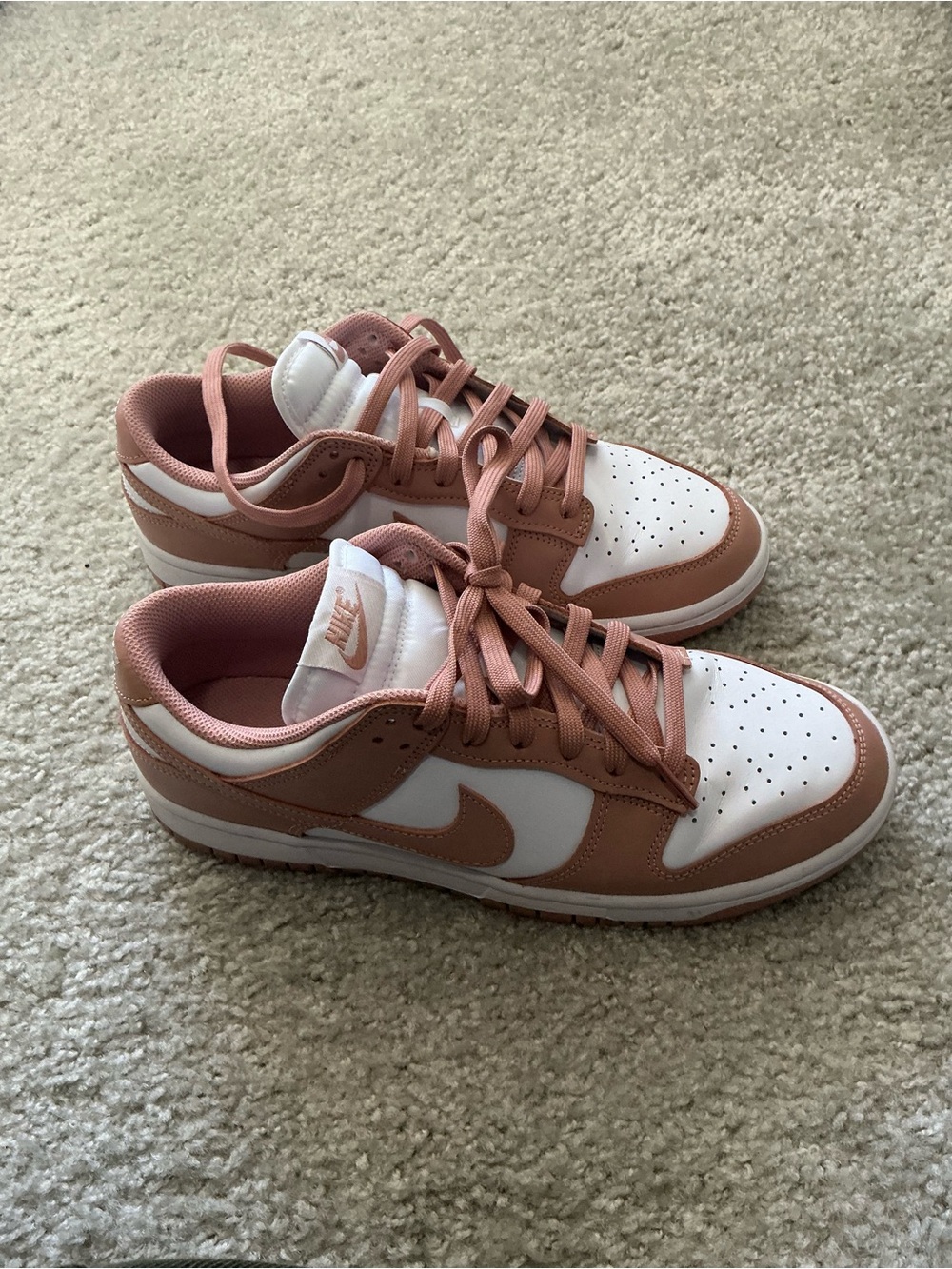 Nike Rose Pink Mesh Low Dunk Sneakers - Picture 3 of 3